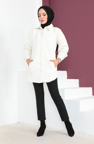 Manteau Matelassé 23K8765-04 Ecru 23K8765-04