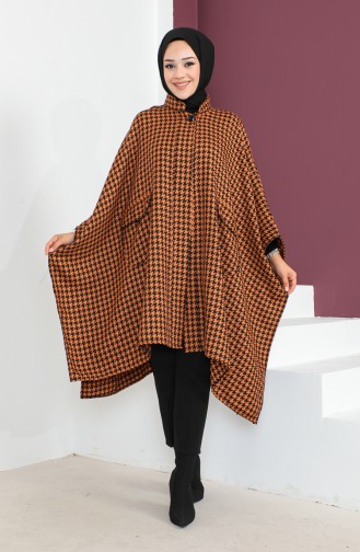 Poncho Pied De Poule 23K8816-01 Tan 23K8816-01