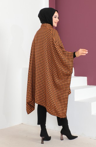 Poncho Pied De Poule 23K8816-01 Tan 23K8816-01