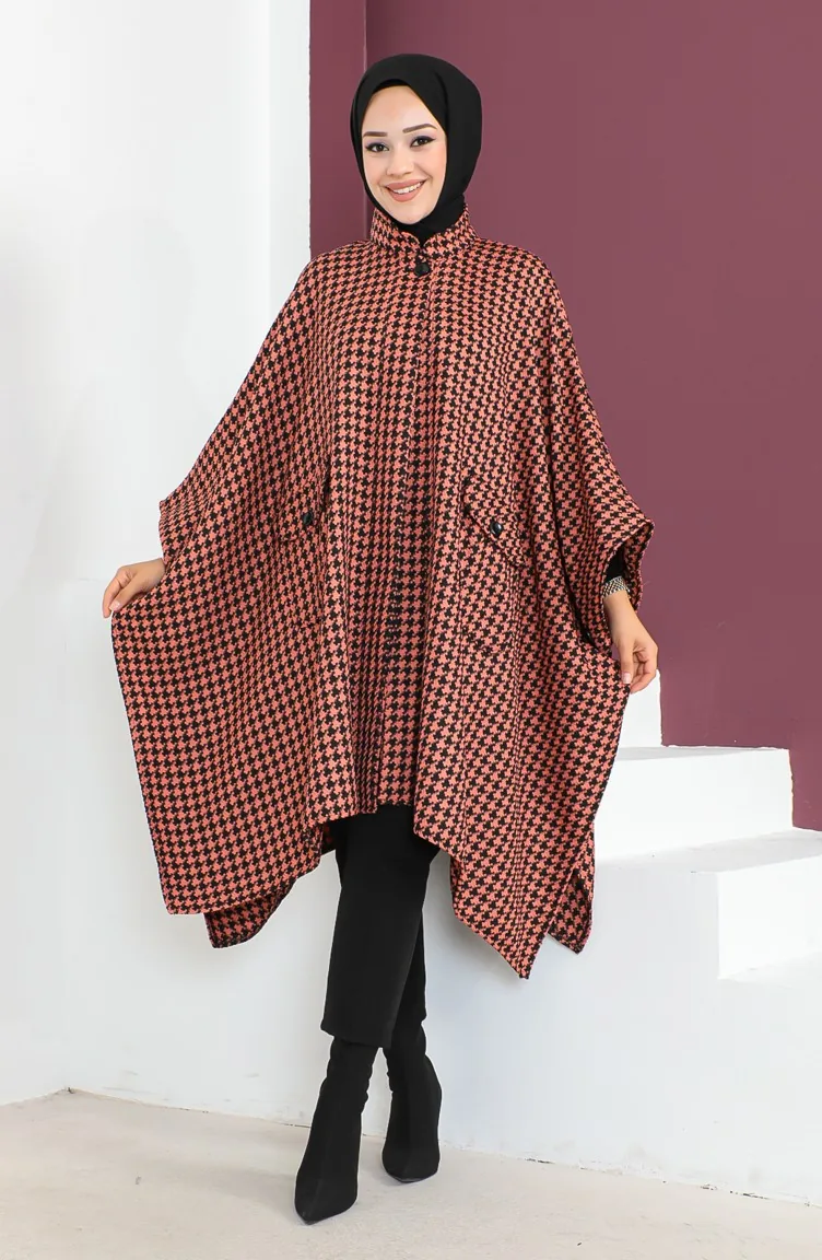 Poncho Pied-de-Poule 23K8816-06 Yavruağzı 23K8816-06