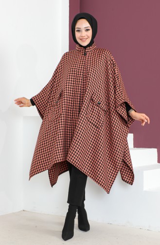 Poncho Pied-de-Poule 23K8816-06 Yavruağzı 23K8816-06