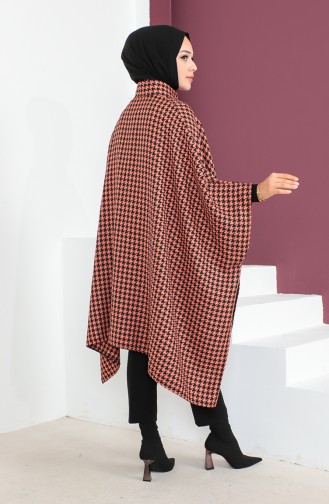 Hahnentritt-Poncho 23K8816-06 Yavruağzı 23K8816-06