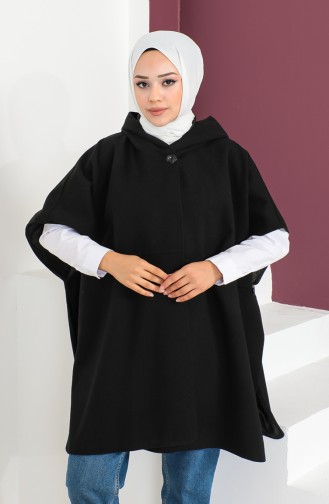 Cachet Poncho 23K8833-01 Noir 23K8833-01