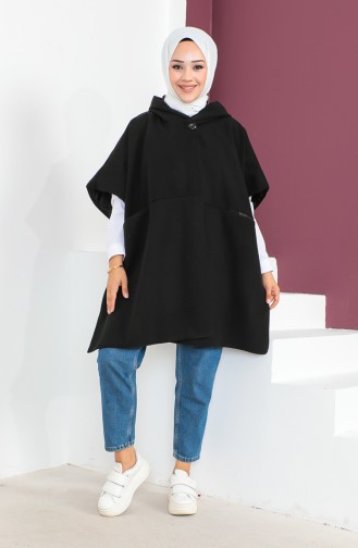 Cachet Poncho 23K8833-01 Noir 23K8833-01