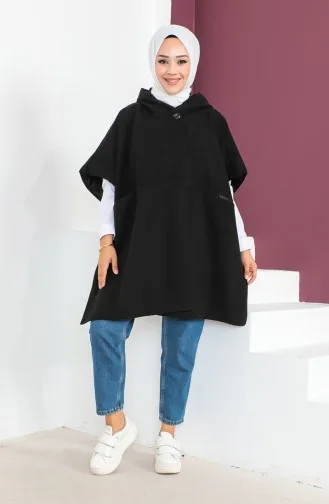 Cachet Poncho 23K8833-01 Noir 23K8833-01