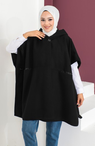 Cachet Poncho 23K8833-01 Noir 23K8833-01