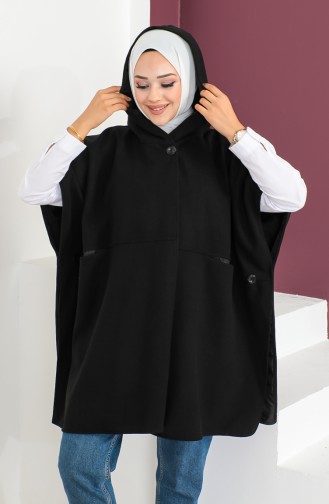 Cachet Poncho 23K8833-01 Noir 23K8833-01
