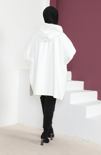 Cachet Poncho 23K8833-02 Blanc 23K8833-02