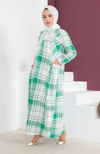 Robe Laine A Carreaux 23K8746-03 Vert 23K8746-03