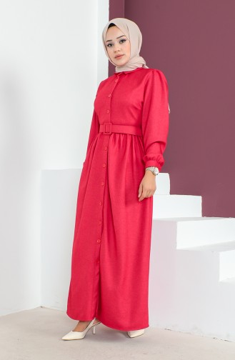 Kleid mit Gürtel und Knopfleiste 23K8796-01 Granatapfelblüte 23K8796-01