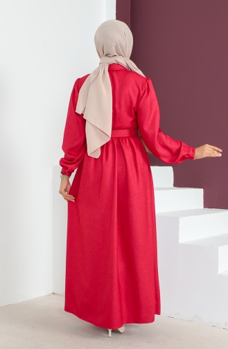 Kleid mit Gürtel und Knopfleiste 23K8796-01 Granatapfelblüte 23K8796-01