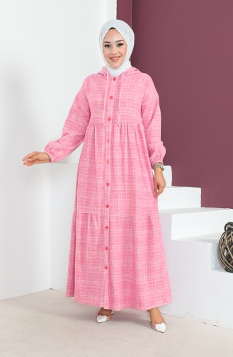 Robe A Capuche En Laine 23K8804-03 Fuchsia 23K8804-03