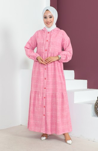 Robe A Capuche En Laine 23K8804-03 Fuchsia 23K8804-03