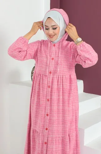 Robe A Capuche En Laine 23K8804-03 Fuchsia 23K8804-03