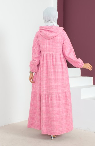 Wool Hooded Dress 23K8804-03 Fuchsia 23K8804-03