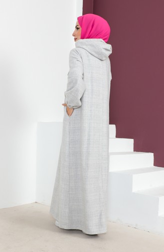 Hooded wool Dress 23k8820-03 Gray 23K8820-03