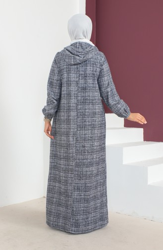 Wollen Jurk Met Capuchon 23K8820-04 Marineblauw 23K8820-04