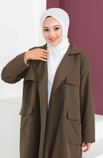 Vivezza Trench Doublé Coupe Légère Et Confortable 6987-02 Khaki 6987-02