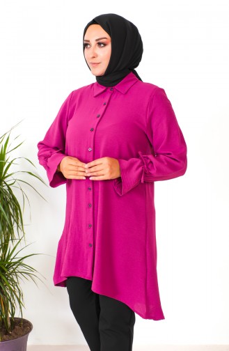 Plus Size Asymmetrical Tunic 1501-10 Plum 1501-10