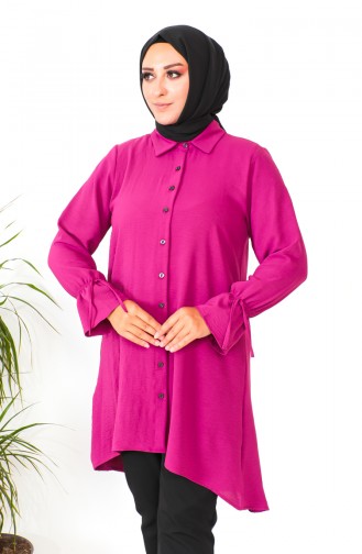 Plus Size Asymmetrical Tunic 1501-10 Plum 1501-10