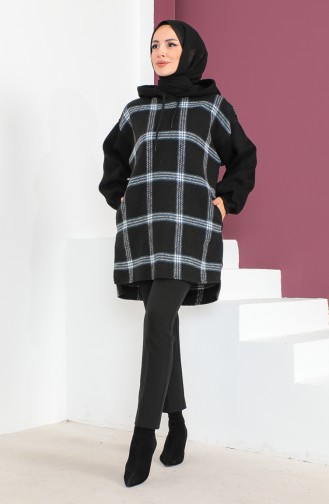 Hooded Garnished Tunic 23K8758-01 Black 23K8758-01