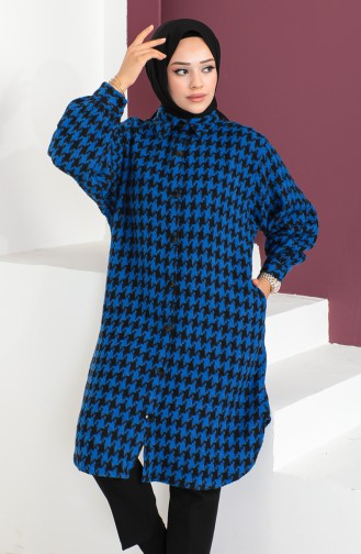 Houndstooth Patterned Tunic 23k8763-03 Saks 23k8763-03