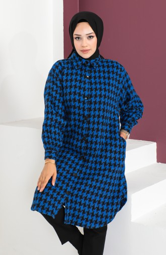 Houndstooth Patterned Tunic 23k8763-03 Saks 23k8763-03