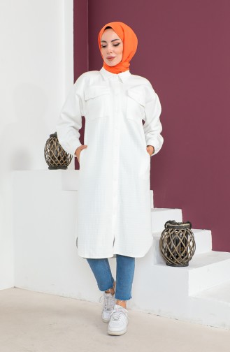 Gewatteerde Tuniek 23K8802-02 Ecru 23K8802-02