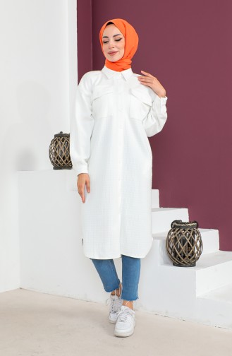 Gewatteerde Tuniek 23K8802-02 Ecru 23K8802-02