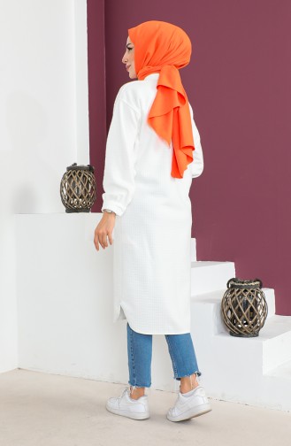 Gewatteerde Tuniek 23K8802-02 Ecru 23K8802-02