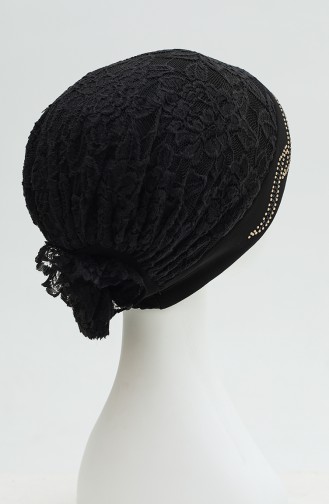 Lace Bonnet 0033-01 Black 0033-01