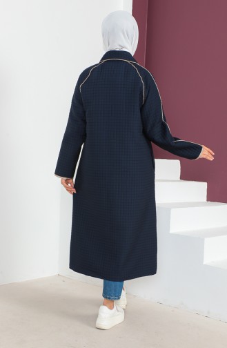Quilted Piping Coat 23k8810-01 Navy Blue 23K8810-01