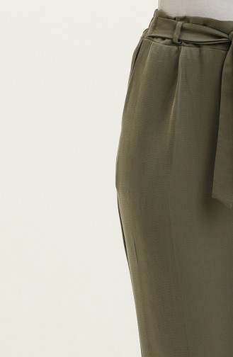 Women`s Khaki High Waist Carrot Pants 11100-01 Khaki 11100-01