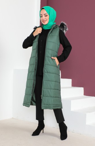 Gilet Matelassé 514722-06 Vert Emeraude  514722-06