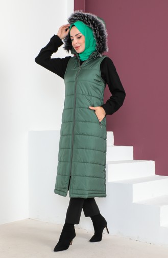 Gilet Matelassé 514722-06 Vert Emeraude  514722-06