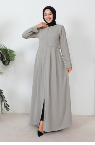 Geplooide Aerobin Abaya Grijs 0028SGS.GRI