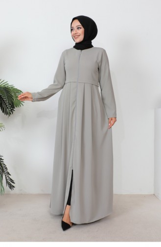 Geplooide Aerobin Abaya Grijs 0028SGS.GRI