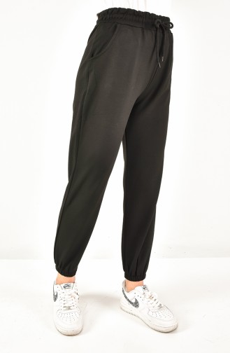 Pantalon De Jogging à Lacets 6000-01 Noir 6000-01