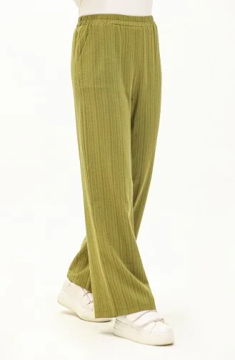Stoffhose mit Gummizug am Bund 0010-02 Ölgrün 0010-02