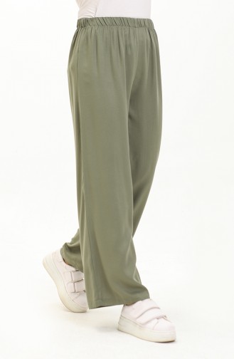 Pantalon Large Taille Elastique 1143-03 Khaki 1143-03