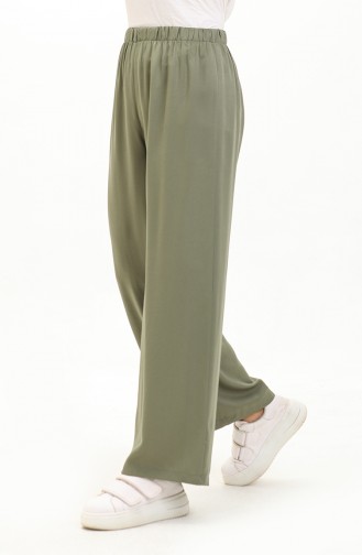 Pantalon Large Taille Elastique 1143-03 Khaki 1143-03