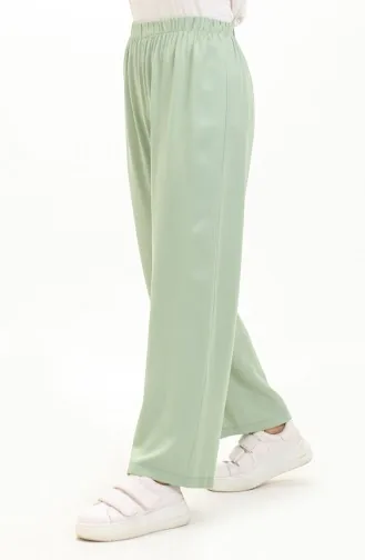 Pantalon Large Taille Elastique 1143-05 Vert Pistache 1143-05