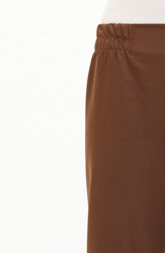 Elastic Waist Trousers 2034A-04 Milk Brown 2034A-04