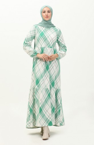 Robe A Motifs 23K8827-06 Vert 23K8827-06