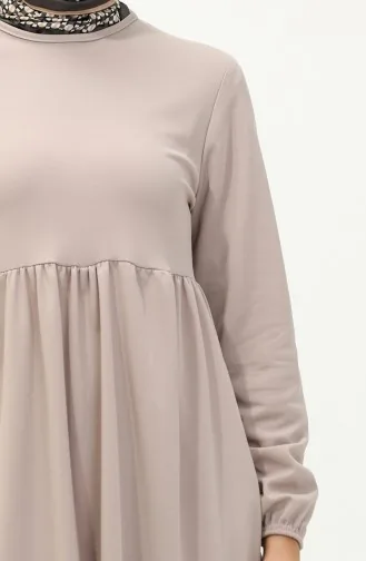 Shirred Tunic 7272-02 Beige 7272-02