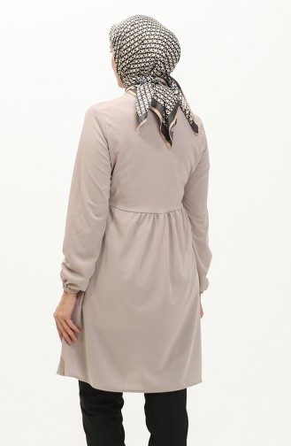 Geraffte Tunika 7272-02 Beige 7272-02