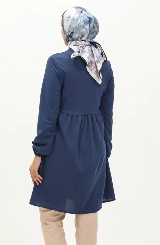 Geraffte Tunika 7272-03 Indigo 7272-03