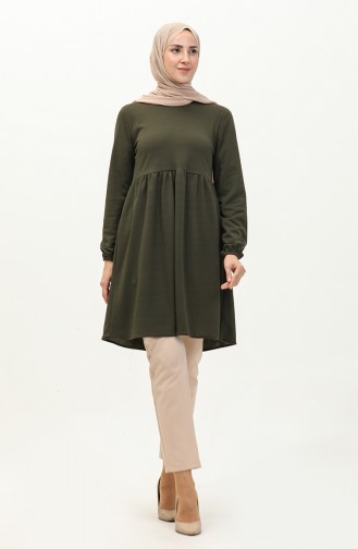 Geraffte Tunika 7272-04 Khaki 7272-04