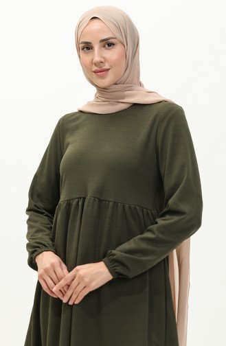 Büzgülü Tunik 7272-04 Haki