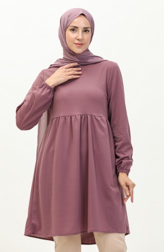 Geplooide Tuniek 7272-07 Dusty Rose 7272-07